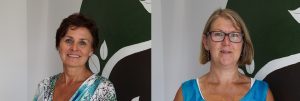 Astrid Kolfschoten en Carla de Jong in 't Wheemhuus Gezondheidscentrum Zuidwolde